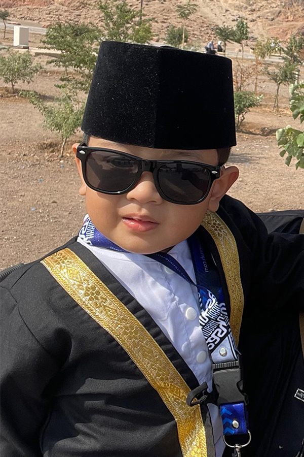 Portrait a little boy standing with smiling